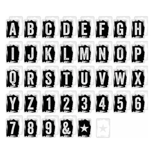 Simon Says Stamp! Tim Holtz Idea-ology ALPHA TRANSPARENT TILES TH93566