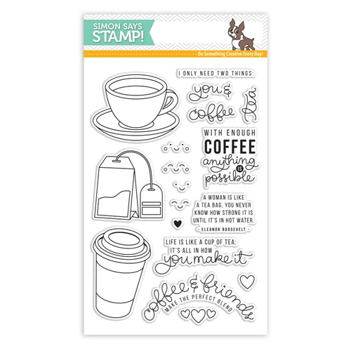 Simon Says Stamp! Simon Says Clear Stamps COFFEE AND TEA SSS101695