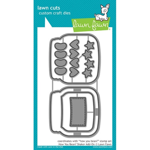 Simon Says Stamp! Lawn Fawn HOW YOU BEAN? Shaker Add-On Lawn Cuts Dies LF1327