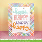 Simon Says Stamp! Lawn Fawn HAPPY HAPPY HAPPY Clear Stamps LF1334
