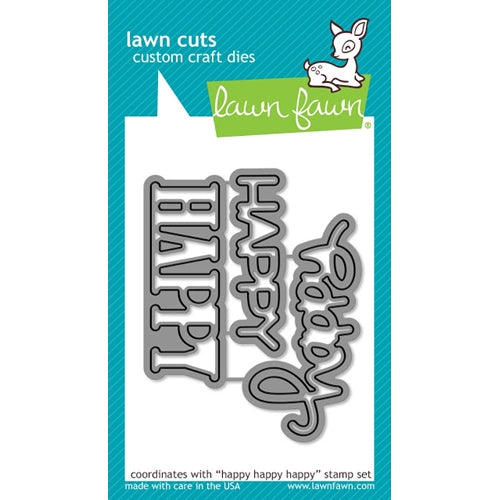 Simon Says Stamp! Lawn Fawn HAPPY HAPPY HAPPY Lawn Cuts LF1335