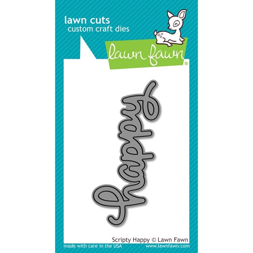 Simon Says Stamp! Lawn Fawn SCRIPTY HAPPY Lawn Cuts LF1366