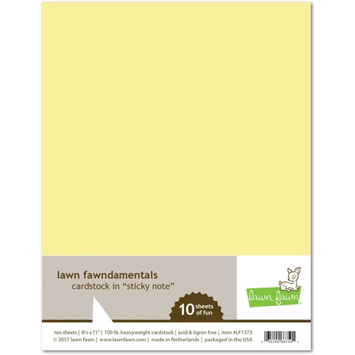Simon Says Stamp! Lawn Fawn STICKY NOTE Cardstock LF1373