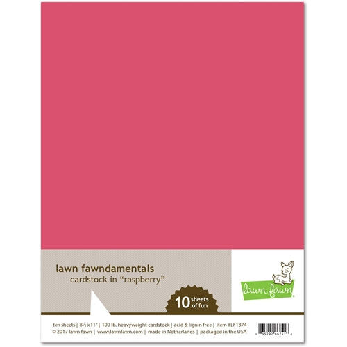 Simon Says Stamp! Lawn Fawn RASPBERRY Cardstock LF1374