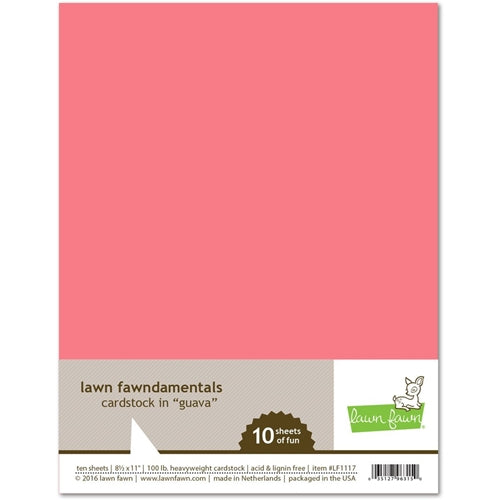 Simon Says Stamp! Lawn Fawn GUAVA Cardstock LF1117