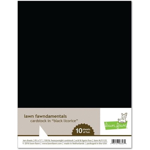 Simon Says Stamp! Lawn Fawn BLACK LICORICE Cardstock LF1125