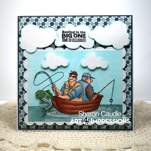 Simon Says Stamp! Art Impressions REEL GREAT GUYS Clear Stamp Set 4900 | color-code:ALT1