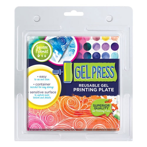 Simon Says Stamp! Gel Press 6 x 6 REUSABLE GEL PRINTING PLATE 10800