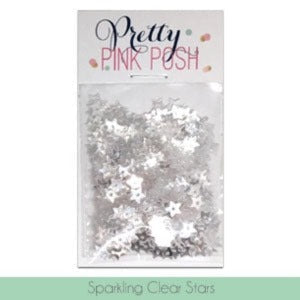Simon Says Stamp! Pretty Pink Posh SPARKLING CLEAR STARS Confetti