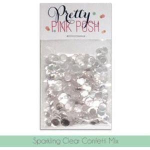 Simon Says Stamp! Pretty Pink Posh SPARKLING CLEAR CONFETTI MIX