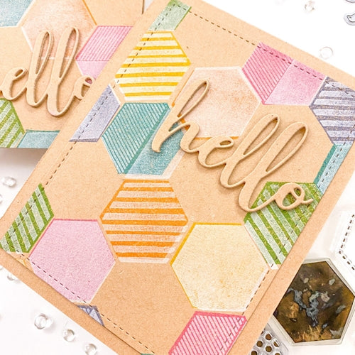 Simon Says Stamp! Honey Bee A2 DOUBLE STITCHED FRAMES Dies HBDS-A2 | color-code:ALT04