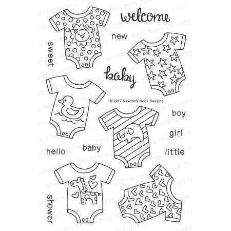 Simon Says Stamp! Newton's Nook Designs LOVABLE LAUNDRY Clear Stamps 20170301