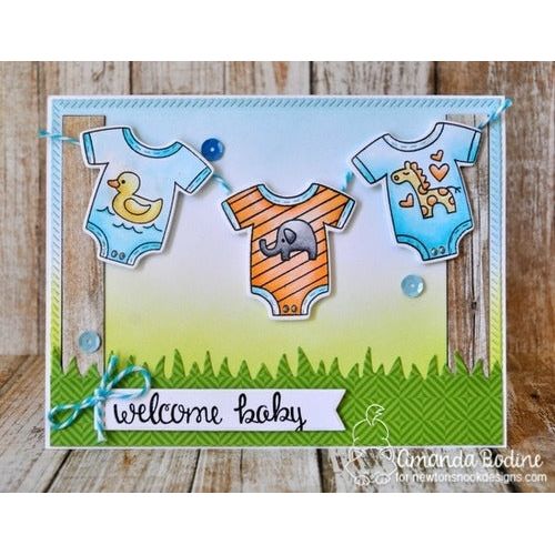 Simon Says Stamp! Newton's Nook Designs LOVABLE LAUNDRY Clear Stamps 20170301