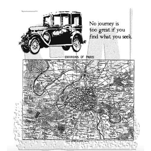 Simon Says Stamp! Tim Holtz Cling Rubber Stamps CMS015 ROAD TRIP