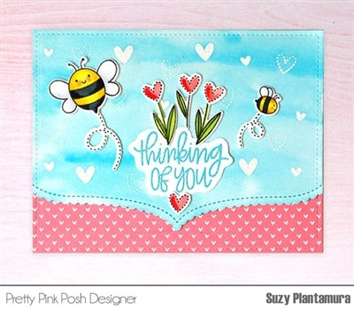 Simon Says Stamp! Pretty Pink Posh BEE FRIENDS Clear Stamp Set