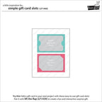 Simon Says Stamp! Lawn Fawn SIMPLE GIFT CARD SLOTS Lawn Cuts LF1440