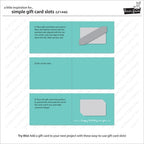 Simon Says Stamp! Lawn Fawn SIMPLE GIFT CARD SLOTS Lawn Cuts LF1440