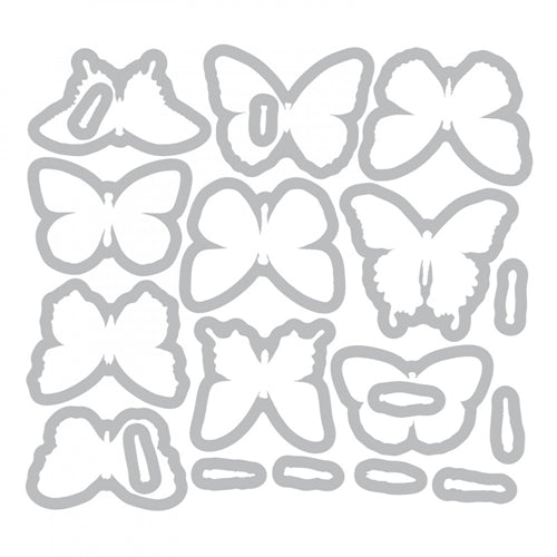 Simon Says Stamp! Tim Holtz Sizzix Framelits FLUTTER Wafer Thin Die Set 662269
