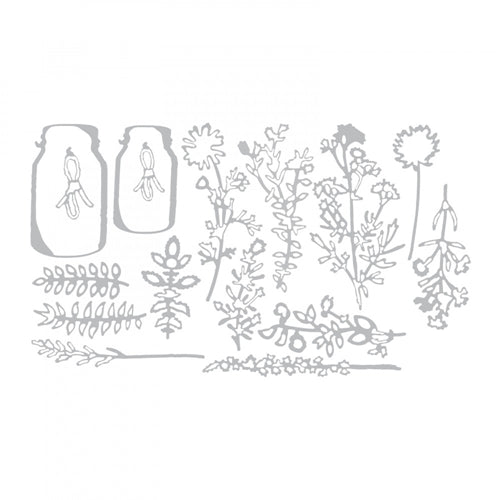 Simon Says Stamp! Tim Holtz Sizzix Framelits FLOWER JAR Wafer Thin Die Set 662270
