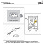 Simon Says Stamp! Lawn Fawn PUSH HERE Clear Stamps LF1415