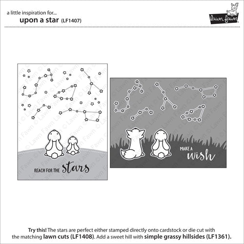 Simon Says Stamp! Lawn Fawn UPON A STAR Clear Stamps LF1407