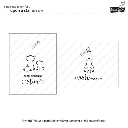 Simon Says Stamp! Lawn Fawn UPON A STAR Clear Stamps LF1407