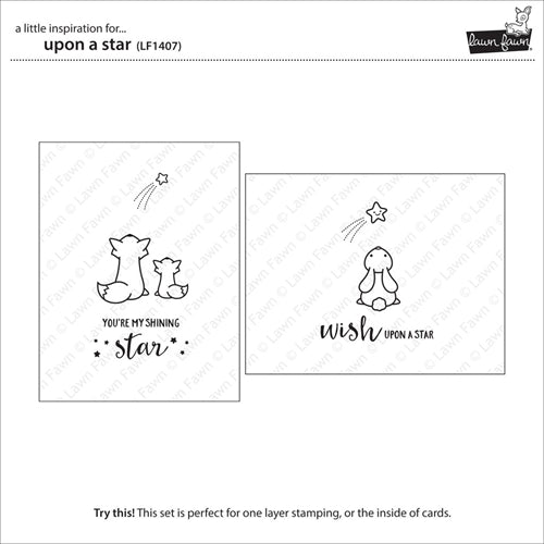 Simon Says Stamp! Lawn Fawn UPON A STAR Clear Stamps LF1407