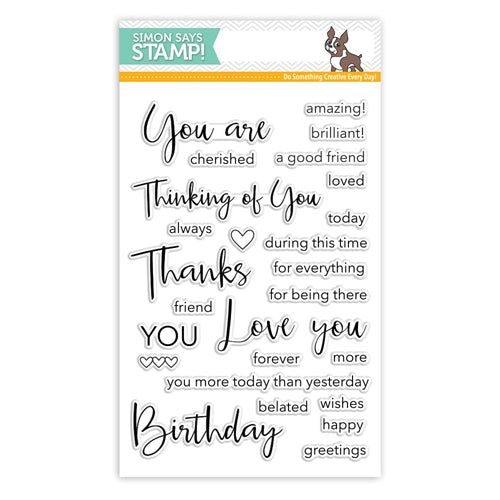 Simon Says Stamp! Simon Says Clear Stamps THOUGHTFUL MESSAGES SSS101740