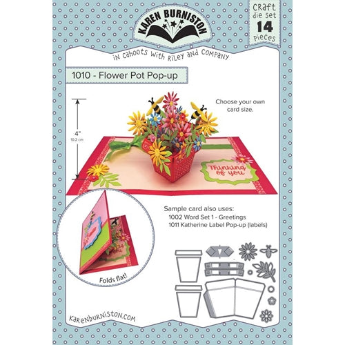 Simon Says Stamp! Karen Burniston FLOWER POT POP UP Die Set 1010
