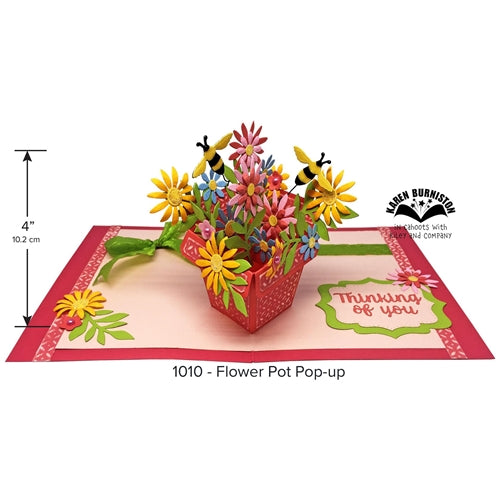 Simon Says Stamp! Karen Burniston FLOWER POT POP UP Die Set 1010