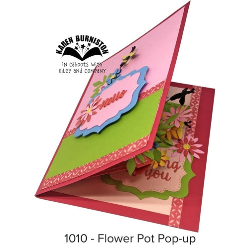 Simon Says Stamp! Karen Burniston FLOWER POT POP UP Die Set 1010