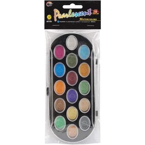 Simon Says Stamp! Yasutomo PEARLESCENT WATERCOLOR 16 Paint NPWC16