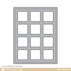 Simon Says Stamp! Mama Elephant GRID WINDOW Creative Cuts Steel Die