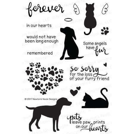 Simon Says Stamp! Newton's Nook Designs FURR-EVER FRIENDS Clear Stamp Set 20170601