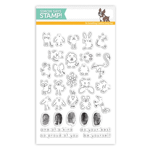 Simon Says Stamp! Simon Says Clear Stamps FINGERPRINT DOODLES SSS101750