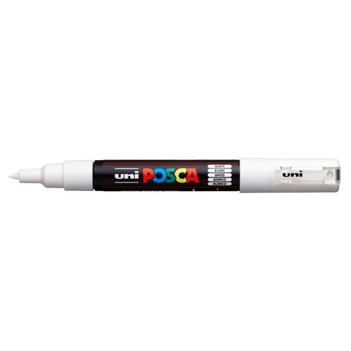 Uni POSCA EXTRA FINE WHITE Paint Marker: PC1M