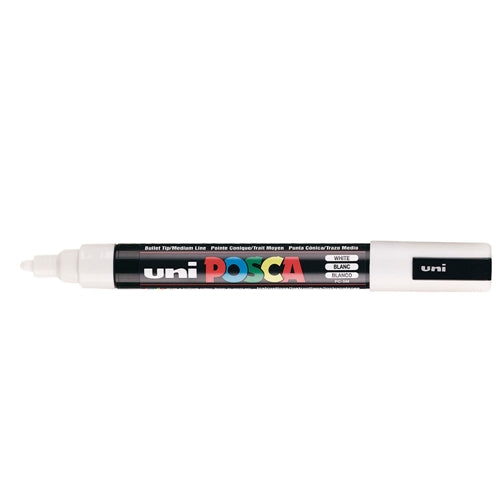 Uni POSCA MEDIUM POINT WHITE Paint Marker PC5M