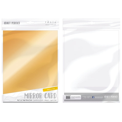 Simon Says Stamp! Tonic POLISHED GOLD Mirror Card Gloss Cardstock 9451E