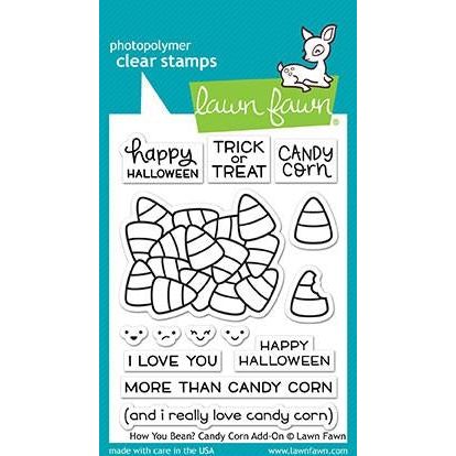 Simon Says Stamp! Lawn Fawn HOW YOU BEAN CANDY CORN Clear Stamps LF1460