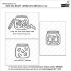 Simon Says Stamp! Lawn Fawn HOW YOU BEAN CANDY CORN Clear Stamps LF1460