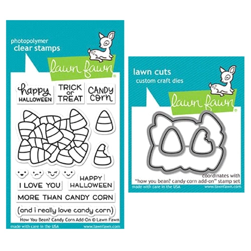 Simon Says Stamp! Lawn Fawn SET LF17SETCC HOW YOU BEAN CANDY CORN Clear Stamps and Dies