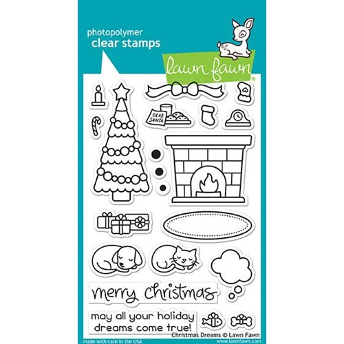 Simon Says Stamp! Lawn Fawn CHRISTMAS DREAMS Clear Stamps LF1466