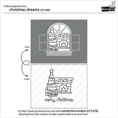 Simon Says Stamp! Lawn Fawn CHRISTMAS DREAMS Clear Stamps LF1466