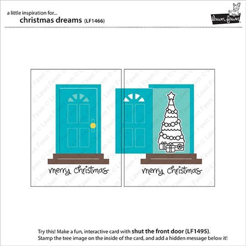 Simon Says Stamp! Lawn Fawn CHRISTMAS DREAMS Clear Stamps LF1466
