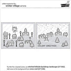 Simon Says Stamp! Lawn Fawn WINTER VILLAGE Clear Stamps LF1472