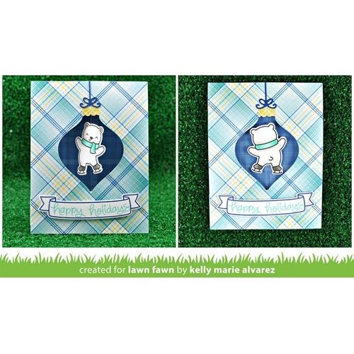 Simon Says Stamp! Lawn Fawn STITCHED ORNAMENTS Lawn Cuts LF1498