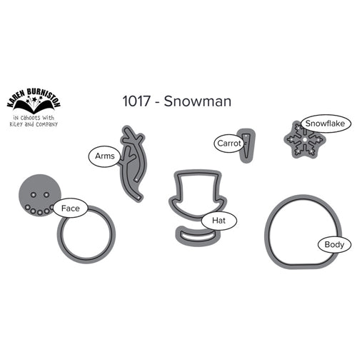 Simon Says Stamp! Karen Burniston SNOWMAN Die Set 1017