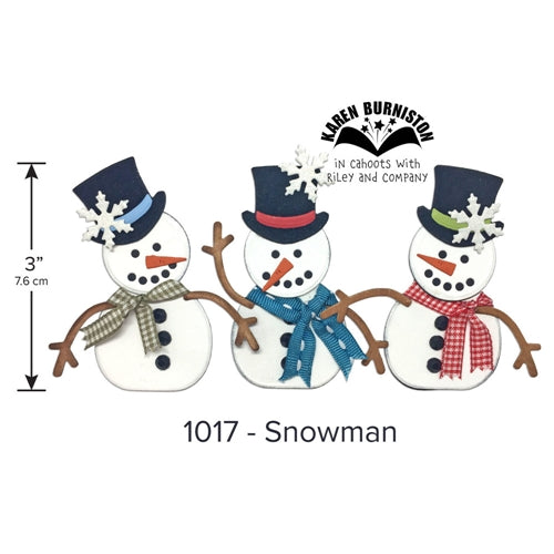 Simon Says Stamp! Karen Burniston SNOWMAN Die Set 1017