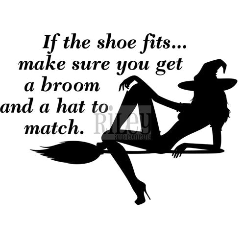 Simon Says Stamp! Riley And Company Funny Bones IF THE SHOE FITS Cling Rubber Stamp RWD 603