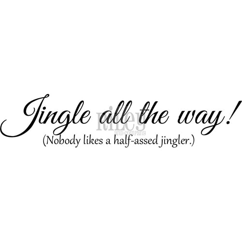Simon Says Stamp! Riley And Company Funny Bones JINGLE ALL THE WAY Cling Rubber Stamp RWD 594
